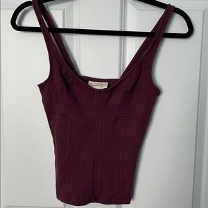 Universal Thread Women's Purple Tank Top Cropped Tank Top | Crop Top | Purple